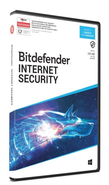 Bitdefender Software Bitdefender Internet Security 5 Geräte / 18 Monate (Code in a Box)