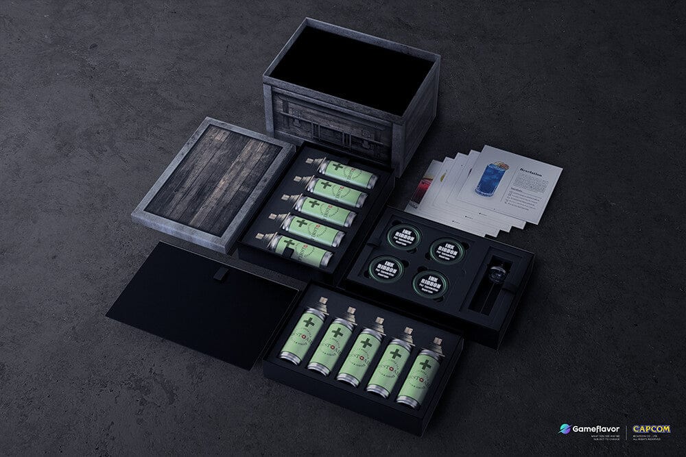 Fanattik Merchandise Resident Evil First Aid Drink Collector's Box by Sakami Nur 4750 Weltweit! NEU
