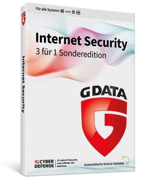 G Data Software G DATA Internet Security 3 für 1 (Code in a Box)