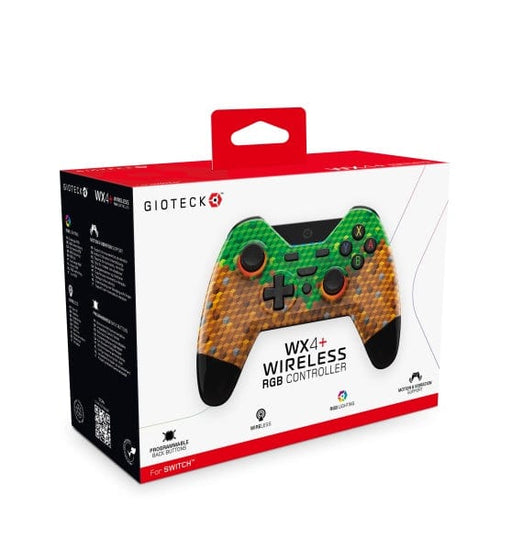 Gioteck Hardware/Zubehör Gioteck - WX-4 Wireless Premium Controller RGB for Nintendo Switch (Cube)