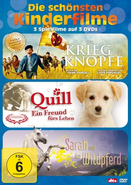 Koch Media Home Entertainment DVD Die schönsten Kinderfilme (Krieg d.Knöpfe, Quill, Sarah u.d.Wildpferd) (3 DVDs)