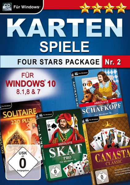 Kartenspiele Four Stars Package Nr. 2 (PC)