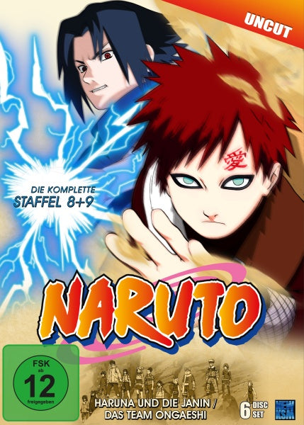 Naruto - Haruna und die Janin / Das Team Ongaeshi - Staffel 8 & 9: Folge 184-220 (6 DVDs)