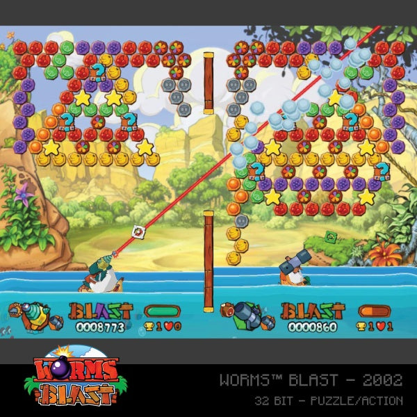 Blaze Evercade Worms Cartridge 1 – Bild 5– JETZT KAUFEN BEI GLACIER GAMES .at