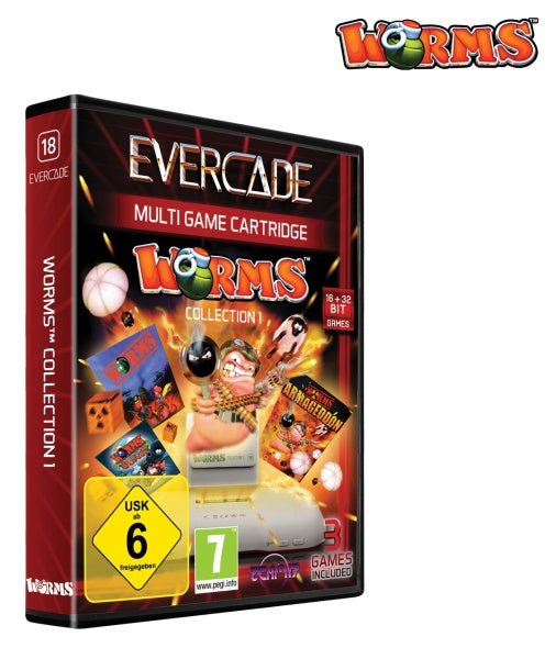 Blaze Evercade Worms Cartridge 1