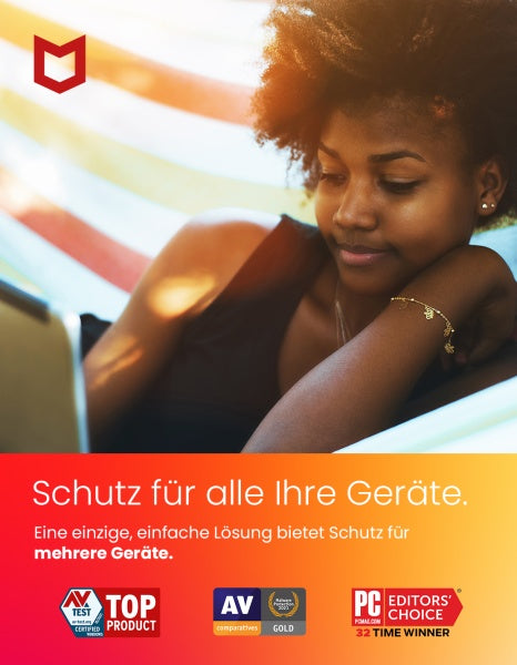 McAfee Total Protection, 1-Gerät, 1-Jahr, Windows/Mac/Android/iOS (Code in a Box)– JETZT KAUFEN BEI GLACIER GAMES .at