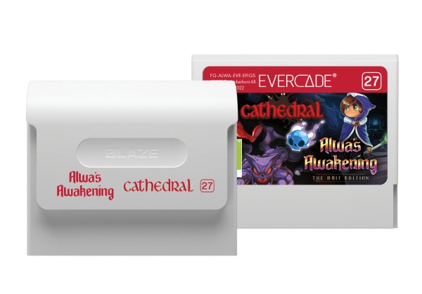 Blaze Evercade Alwa's/Cathedral Cartridge 27 - Red Collection
