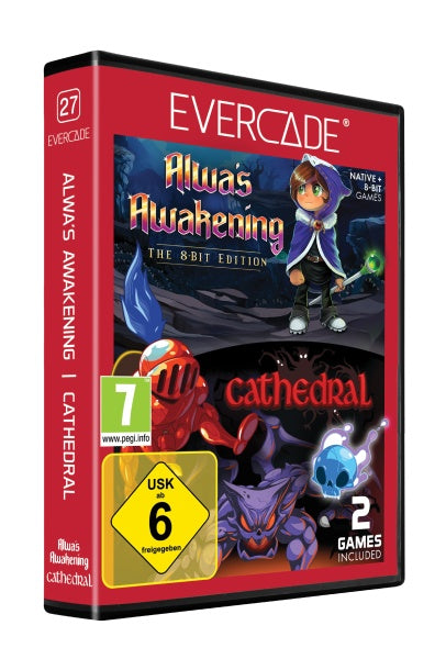 Blaze Evercade Alwa's/Cathedral Cartridge 27 - Red Collection