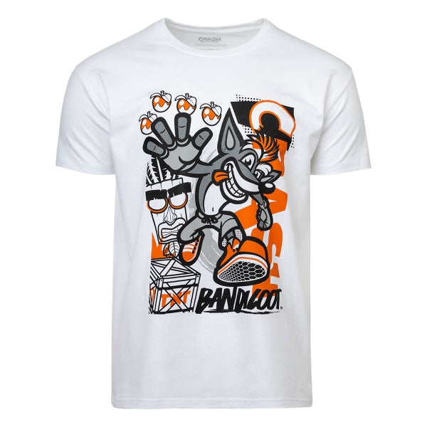 Crash Bandicoot T-Shirt "Forward" White S