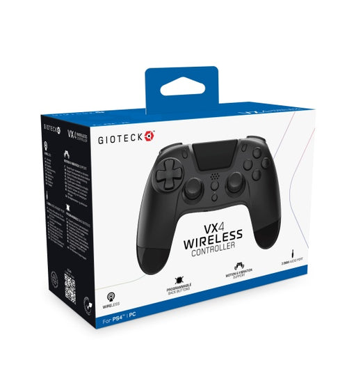 Gioteck - VX-4 Wireless Premium Bluetooth Controller for PS4, PC (Black)– JETZT KAUFEN BEI GLACIER GAMES .at