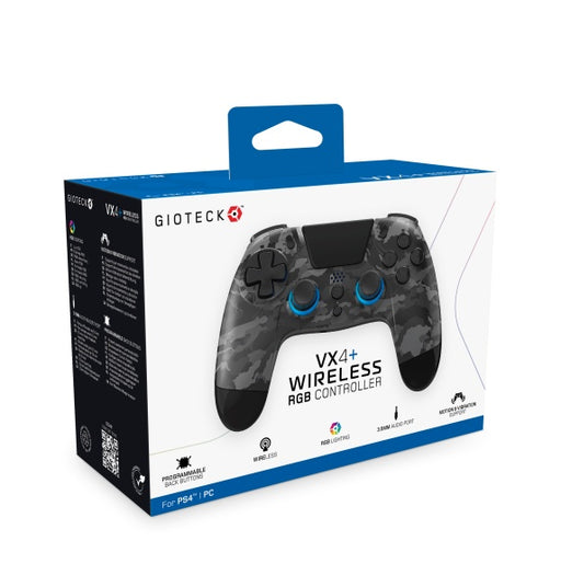 Gioteck - VX-4 Wireless Controller RGB for PS4, PC (Dark Camo)– JETZT KAUFEN BEI GLACIER GAMES .at