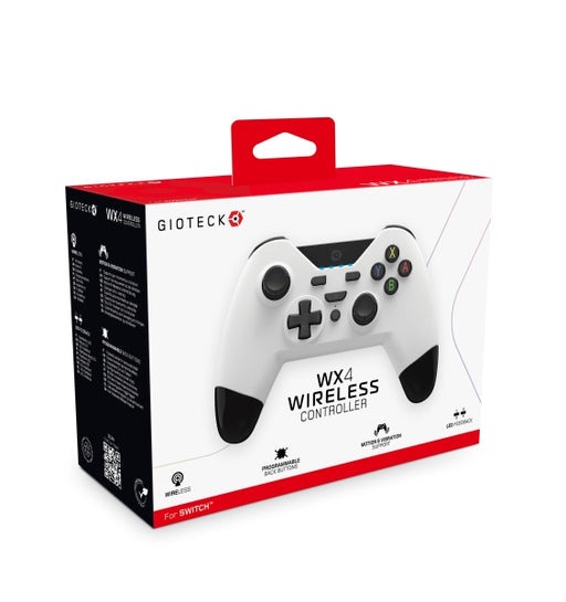 Gioteck - WX-4 Wireless Premium Bluetooth LED Controller for Nintendo Switch (White)– JETZT KAUFEN BEI GLACIER GAMES .at