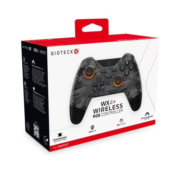 Gioteck - WX-4 Wireless Premium Controller RGB for Nintendo Switch (Dark Camo)– JETZT KAUFEN BEI GLACIER GAMES .at