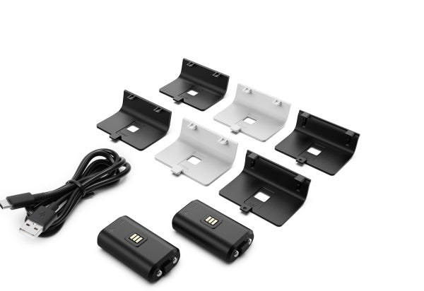 Gioteck - Duo Charging Stand for Xbox One, Xbox Series X (Black/White)