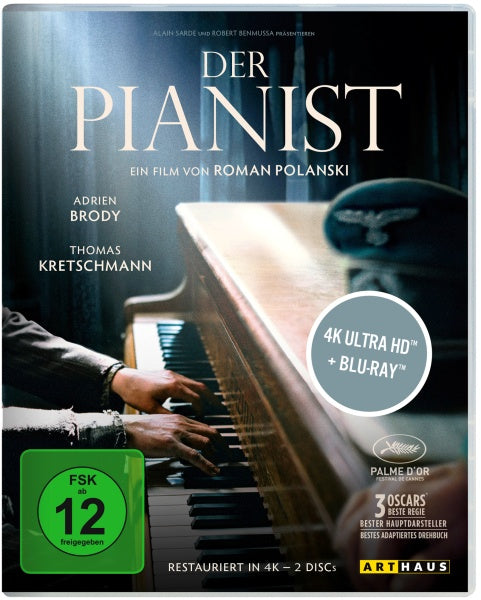 Der Pianist - 20th Anniversary Edition (4K Ultra HD+Blu-ray)– JETZT KAUFEN BEI GLACIER GAMES .at