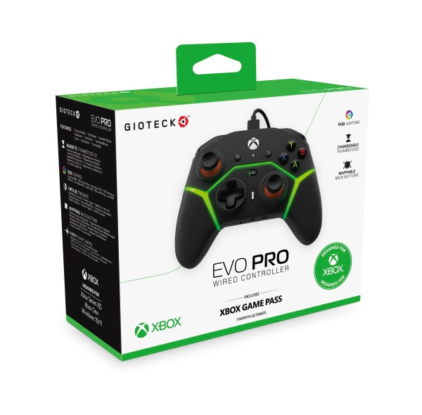 Gioteck - Evo Pro Wired Controller RGB for Xbox One / Xbox Series (Black)