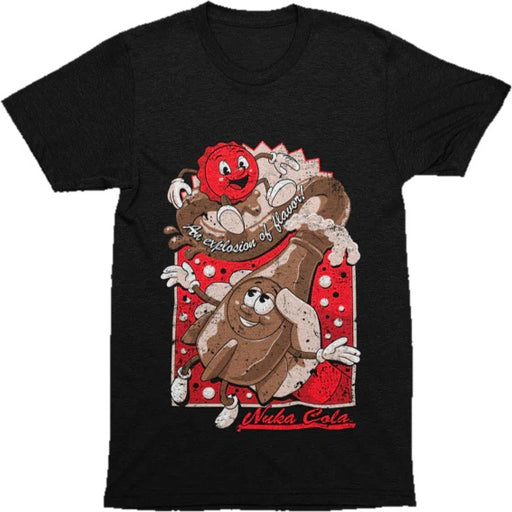 Fallout T-Shirt "Nuka Cola Vintage Ad" Black S– JETZT KAUFEN BEI GLACIER GAMES .at
