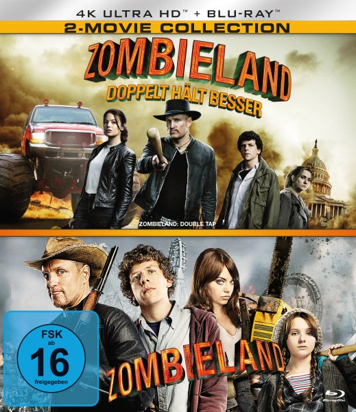 Zombieland 1 & 2 (2 4K-UHDs + 2 Blu-rays)– JETZT KAUFEN BEI GLACIER GAMES .at