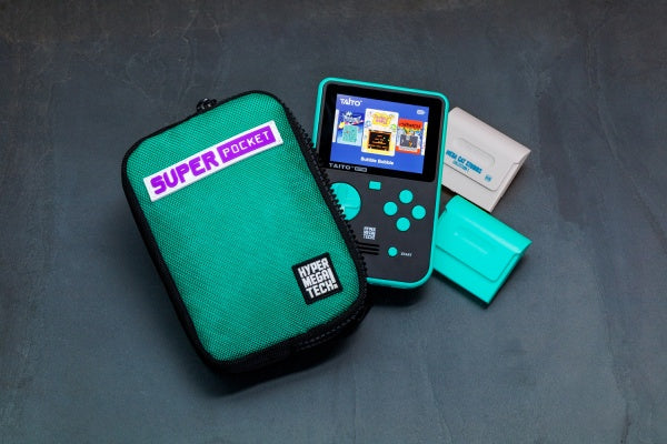 Blaze Evercade HMT Super Pocket Fabric Case (Taito) Green/Black