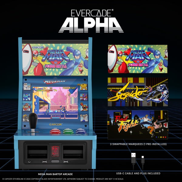 Blaze Evercade Alpha Mega Man Bartop Arcade – Bild 4– JETZT KAUFEN BEI GLACIER GAMES .at