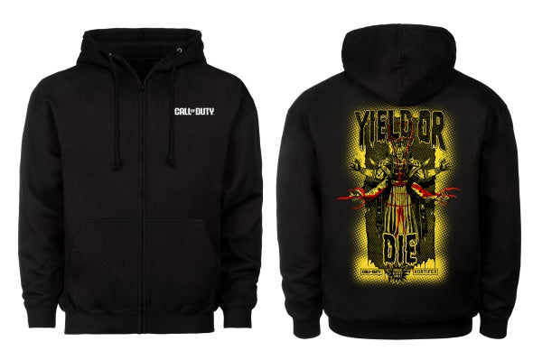 Call of Duty: Black Ops 6 Zipper Hoodie "Yield Or Die" Black M