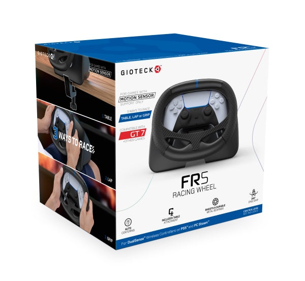 Gioteck - FR-5 Racing Wheel (for DualSense Wireless Controllers on PS5 & PC Steam)