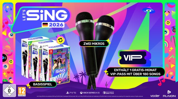 Let's Sing 2026 German Version [+ 2 Mics] (Xbox Series X) (Xbox Series X|S) – Bild 4– JETZT KAUFEN BEI GLACIER GAMES .at