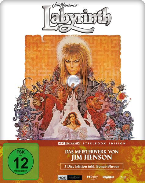 Die Reise ins Labyrinth (Steelbook, 4K-UHD+2 Blu-rays)