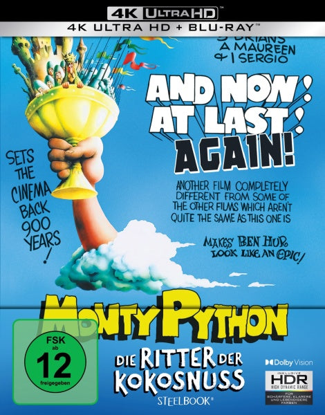 Monty Python - Die Ritter der Kokosnuss (Limitiertes Steelbook, 4K-UHD+Blu-ray)– JETZT KAUFEN BEI GLACIER GAMES .at