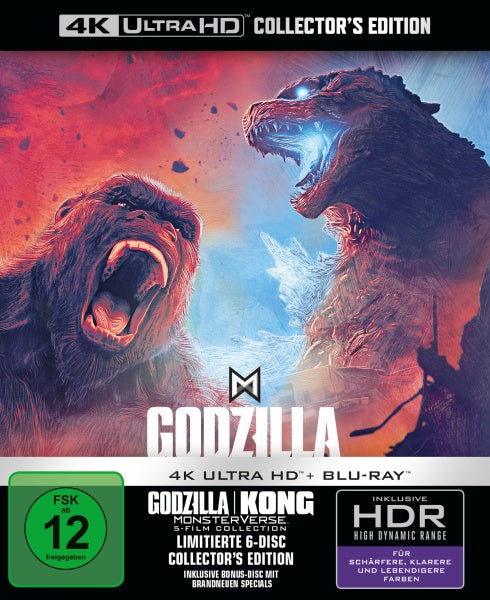 Godzilla Kong Monsterverse 5-Film Collection (4K-UHD+Blu-ray)– JETZT KAUFEN BEI GLACIER GAMES .at