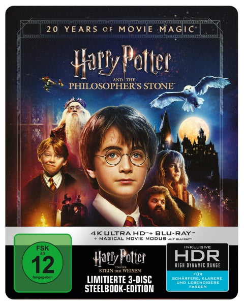 Harry Potter und der Stein der Weisen + Magical Movie Modus (Steelbook, 4K UHD)– JETZT KAUFEN BEI GLACIER GAMES .at