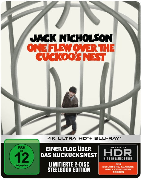 Einer flog über das Kuckucksnest (Limitiertes Steelbook, 4K-UHD+Blu-ray)– JETZT KAUFEN BEI GLACIER GAMES .at