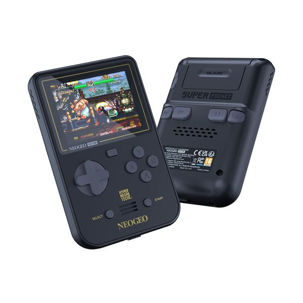 NEOGEO Super Pocket Starter Bundle with 3 Evercade Cartridges (31 Retro Games)