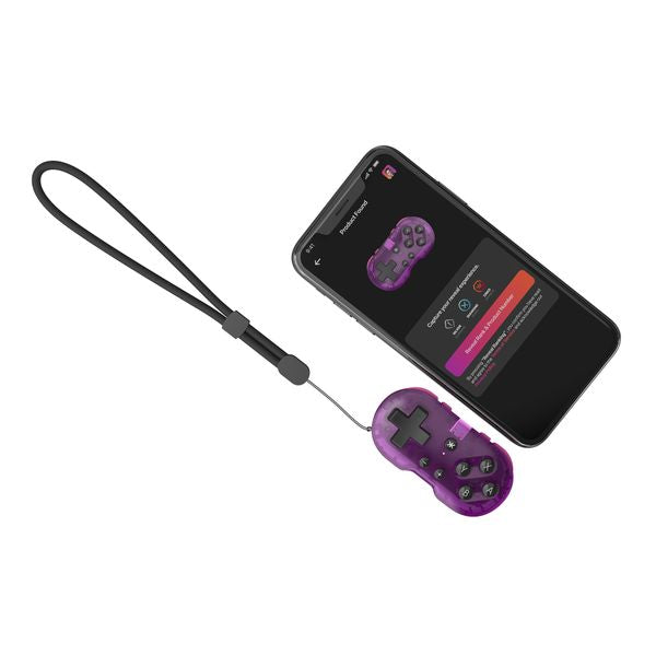 CRKD ATOM Collectible Keychain Controller for Switch, PC, Mobile/Tablet, & Smart TV Gaming - Atomic Purple Edition