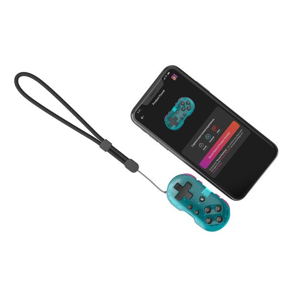 CRKD ATOM Collectible Keychain Controller for Switch, PC, Mobile/Tablet, & Smart TV Gaming - Glacier Blue Edition