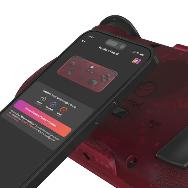 CRKD NEO S - Wireless Collectible Controller Compatible with Nintendo Switch, PC, Mobile & Smart TV Gaming (Atomic Red)