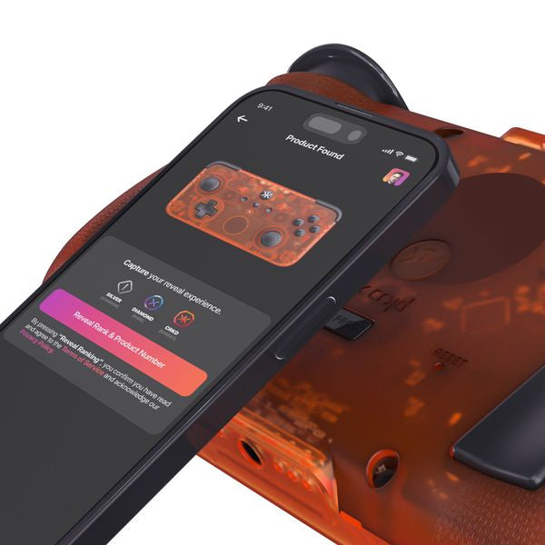 CRKD NEO S - Wireless Collectible Controller Compatible with Nintendo Switch, PC, Mobile & Smart TV Gaming (Orange Zest)