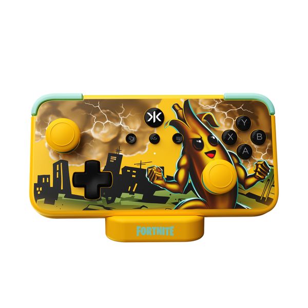 CRKD NEO S - Wireless Collectible Controller for Nintendo Switch OLED, Mobile, PC, Smart TV, Steam Deck OLED, Legion Go, Rog Ally Gaming (Peely Fortnite Edition with Charging Dock)