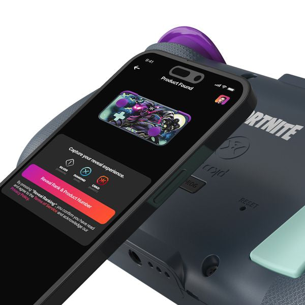 CRKD - NEO S Wireless Collectible Controller for Nintendo Switch OLED, Mobile, PC, Smart TV, Steam Deck OLED, Legion Go, Rog Ally Gaming (Raven Fortnite Edition with Charging Dock)