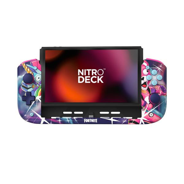 CRKD Nitro Deck - Professional Handheld Deck with Zero Stick Drift for Nintendo Switch and Switch OLED (Cuddle Team Leader Fortnite Edition)