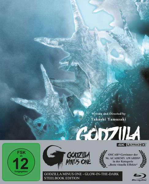 Godzilla Minus One (Glow-in-the-dark Steelbook Edition, 4K-UHD+3 Blu-rays)