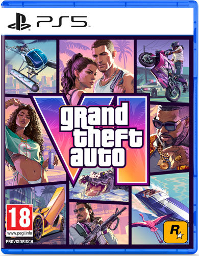 Grand Theft Auto VI ( GTA 6) Sony PlayStation 5 ( PEGI 18) (Code in a Box)