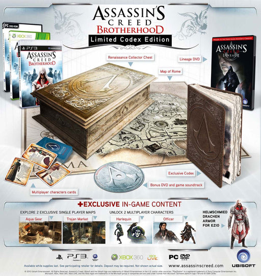 Assassin’s Creed: Brotherhood – Codex Edition PAL (Xbox 360)– JETZT KAUFEN BEI GLACIER GAMES .at