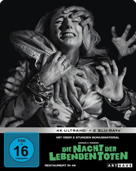 Arthaus / Studiocanal 4K Ultra HD - Film Die Nacht der lebenden Toten - Limited Steelbook Edition (4K Ultra HD + 2 Blu-rays)