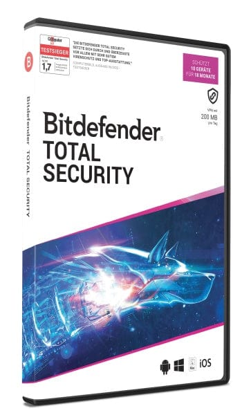 Bitdefender PC Bitdefender Total Security 10 Geräte / 18 Monate (Code in a Box)