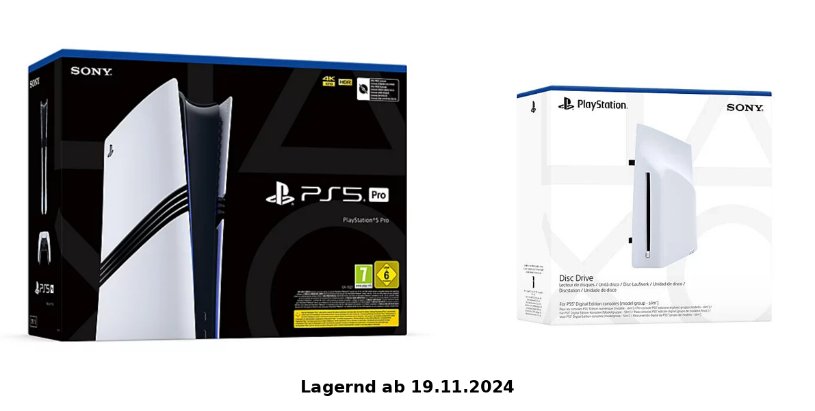 PlayStation®5 Pro Konsole 2 TB + PlayStation 5 UHD Laufwerk ( add-on)- ab 18.11.2024