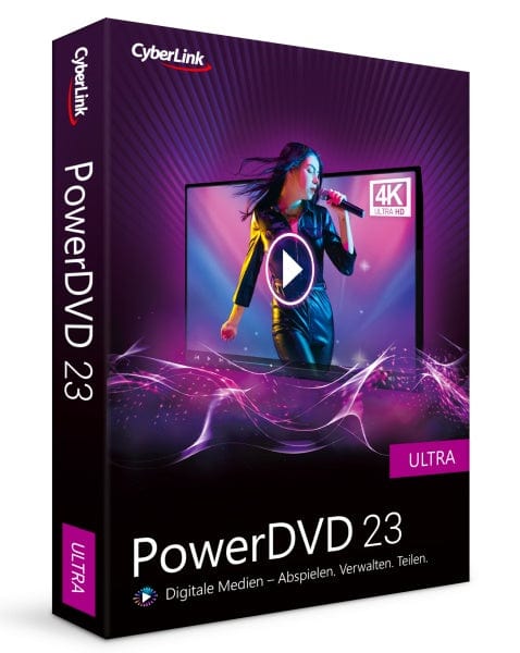 Cyberlink Software CyberLink PowerDVD 23 Ultra | Preisgekrönter Media Player für Blu-ray-/DVD-Disc und professionelle Medienwiedergabe und -verwaltung | Wiedergabe praktisch aller Dateiformate | Windows 10/11 [Box]