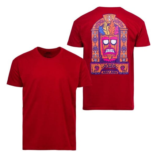 DPI Merchandising Merchandise Crash Bandicoot T-Shirt "Aku Aku Tribal" Red L