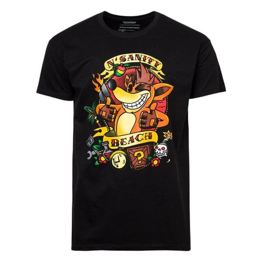 DPI Merchandising Merchandise Crash Bandicoot T-Shirt "Biker" Black S