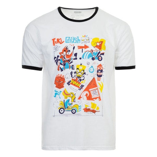 DPI Merchandising Merchandise Crash Bandicoot T-Shirt "Tiki Crash" White S